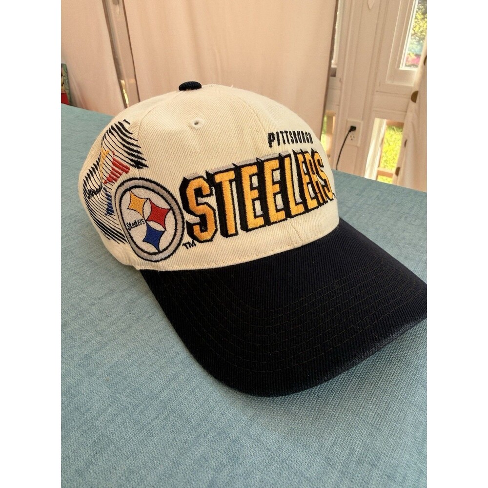 VTG PITTSBURGH STEELERS SPORTS SPECIALTIES NFL PRO LINE SHADOW SNAPBACK CAP HAT